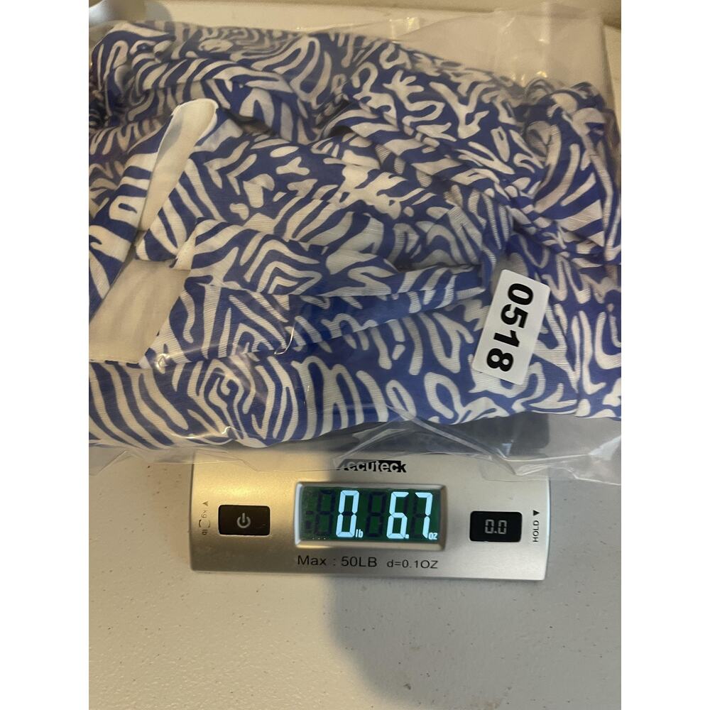 Lilly Pulitzer Laurilee Blouse Womens 6 Blue Animal Print Long Sleeve Zip Top - Picture 10 of 10